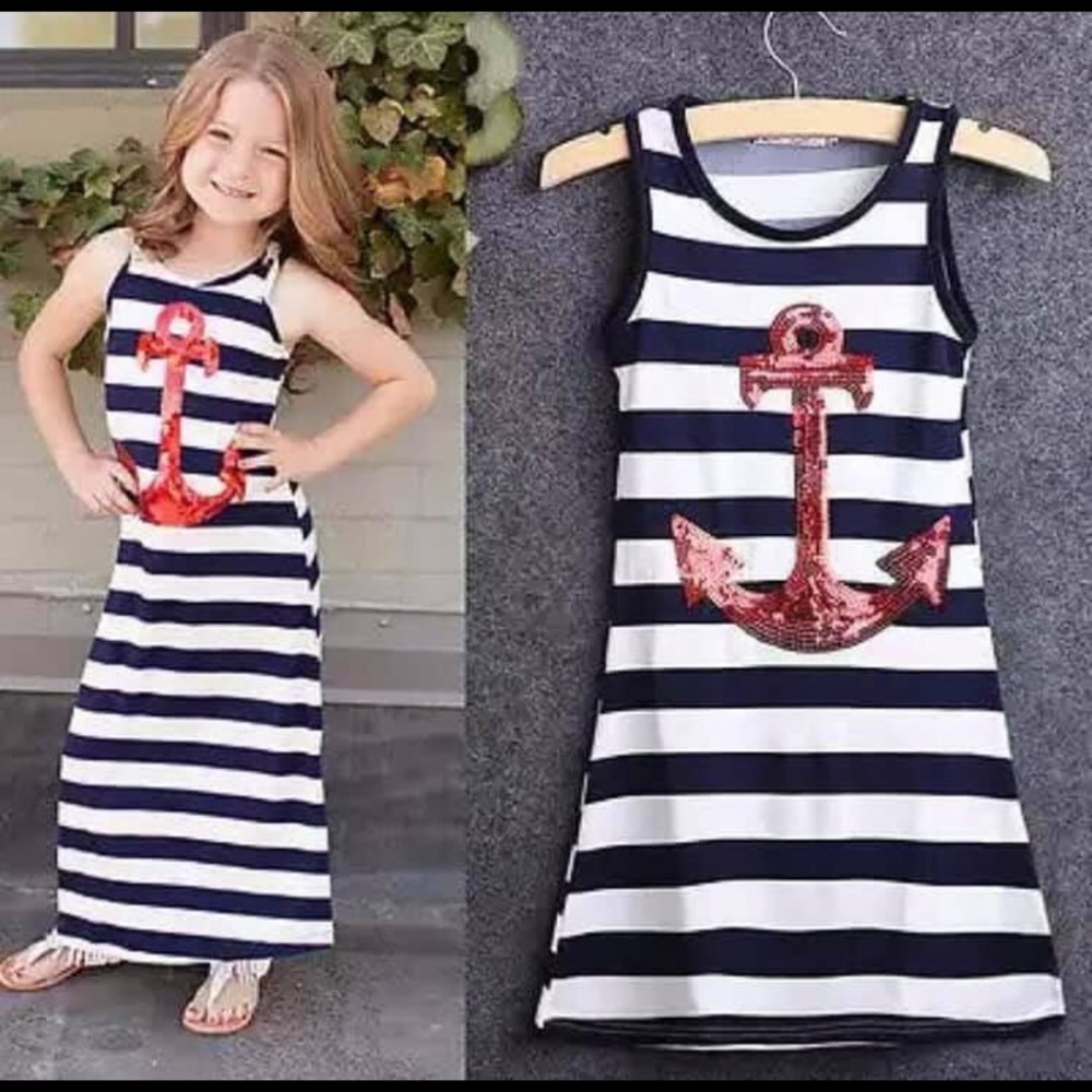 Sparkle anchor maxi dress